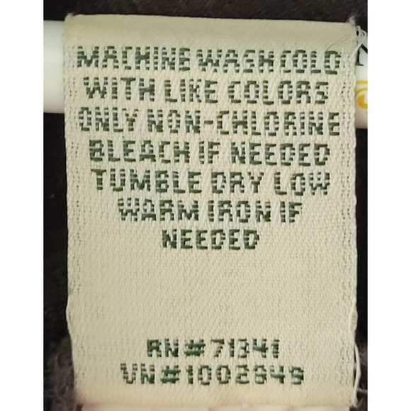 L. L. Bean Perfect Fit Knit Corduray Straight-Leg Dark Gray Stretch Women's Med - Picture 5 of 7